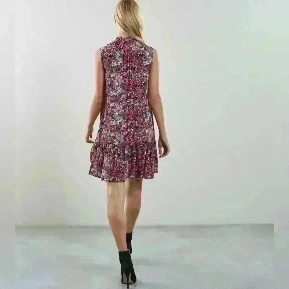 REISS Vali Ditsy Print Dress - Picture 3 of 7